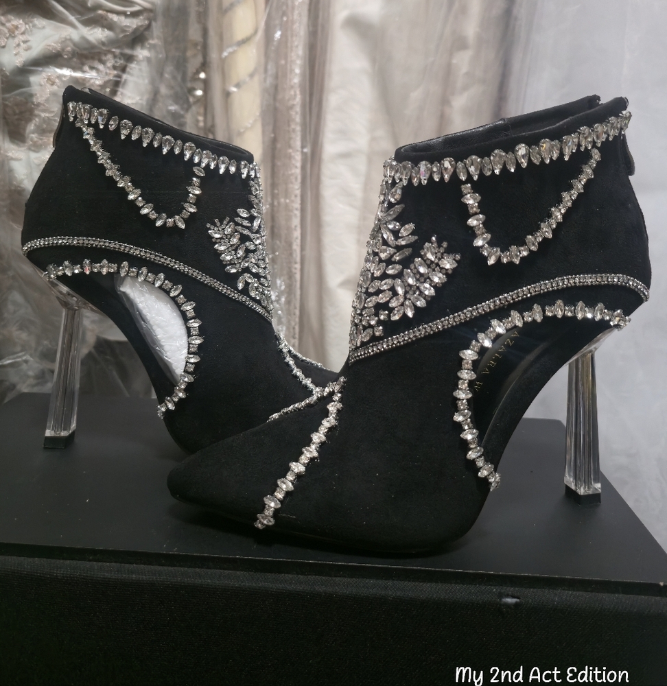 Azalea Wang CHER-BLACK STILETTO BOOTIES